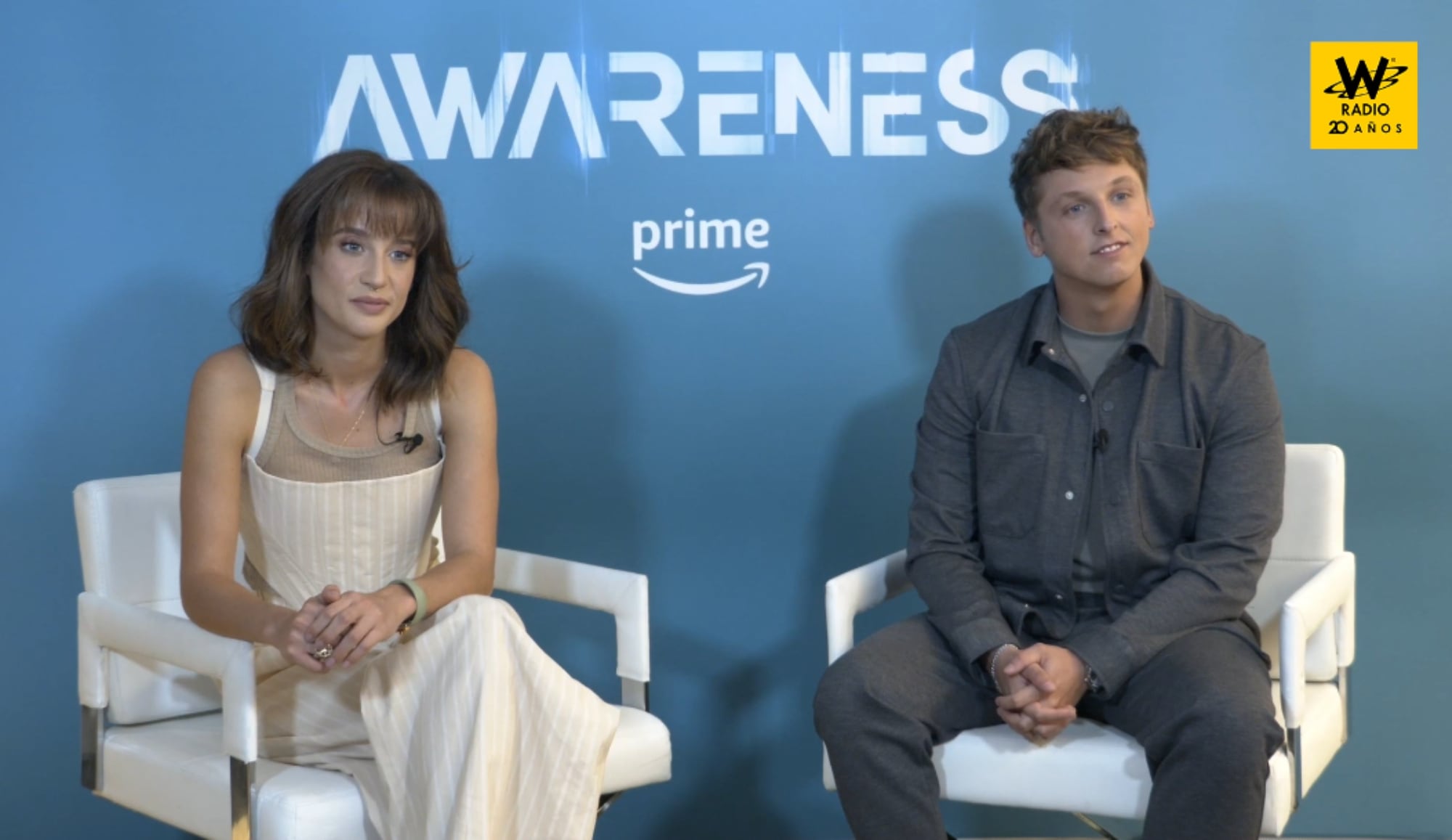 María Pedraza y Carlos Scholz, actores esañoles, protagonistas de la película "Awaneress" | Foto: W Radio