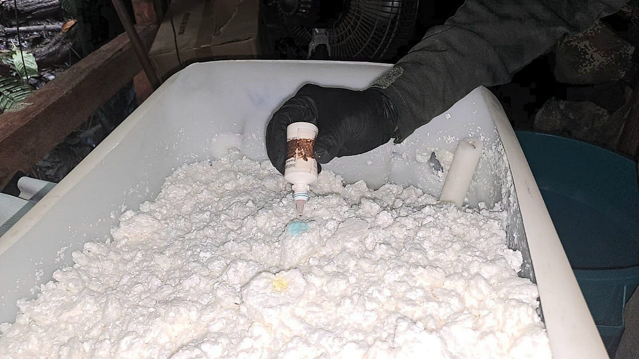 Ejército destruyó gigantesco laboratorio de cocaína que producía tres toneladas al mes