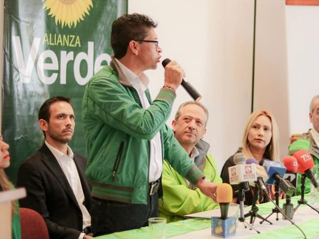 El exdirector del Ideam, Omar Franco, anunció su apoyo programático a Barragán. Foto: Partido Verde.