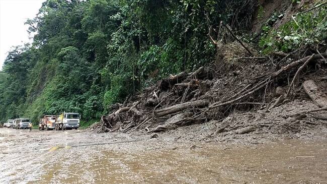 Vía Bogotá - Villavicencio estará cerrada hasta el próximo viernes. Foto: Colprensa