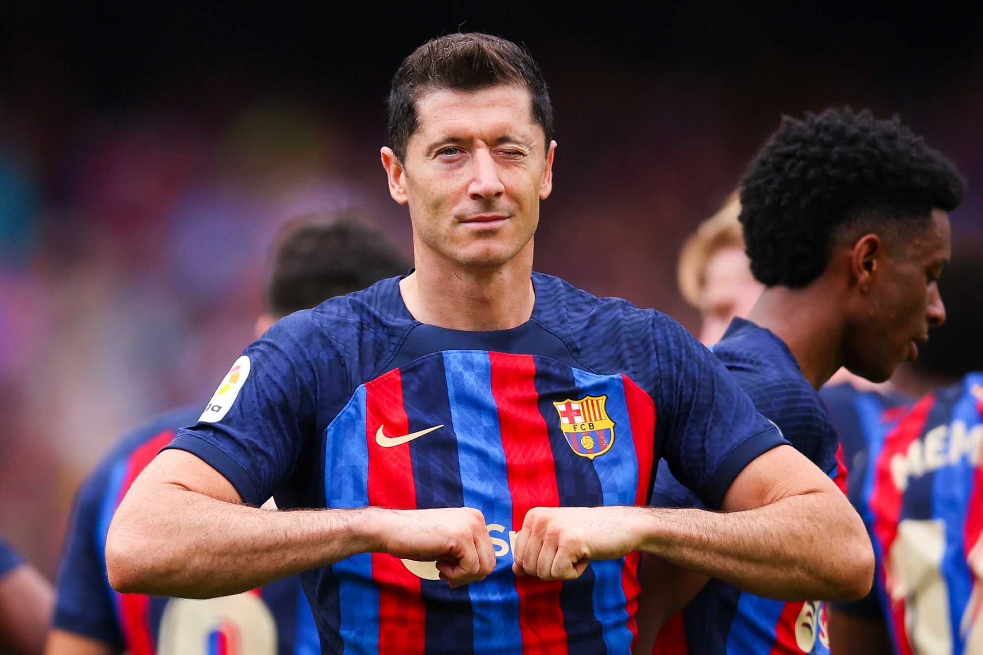 Robert Lewandowski. (Photo by Eric Alonso/Getty Images)