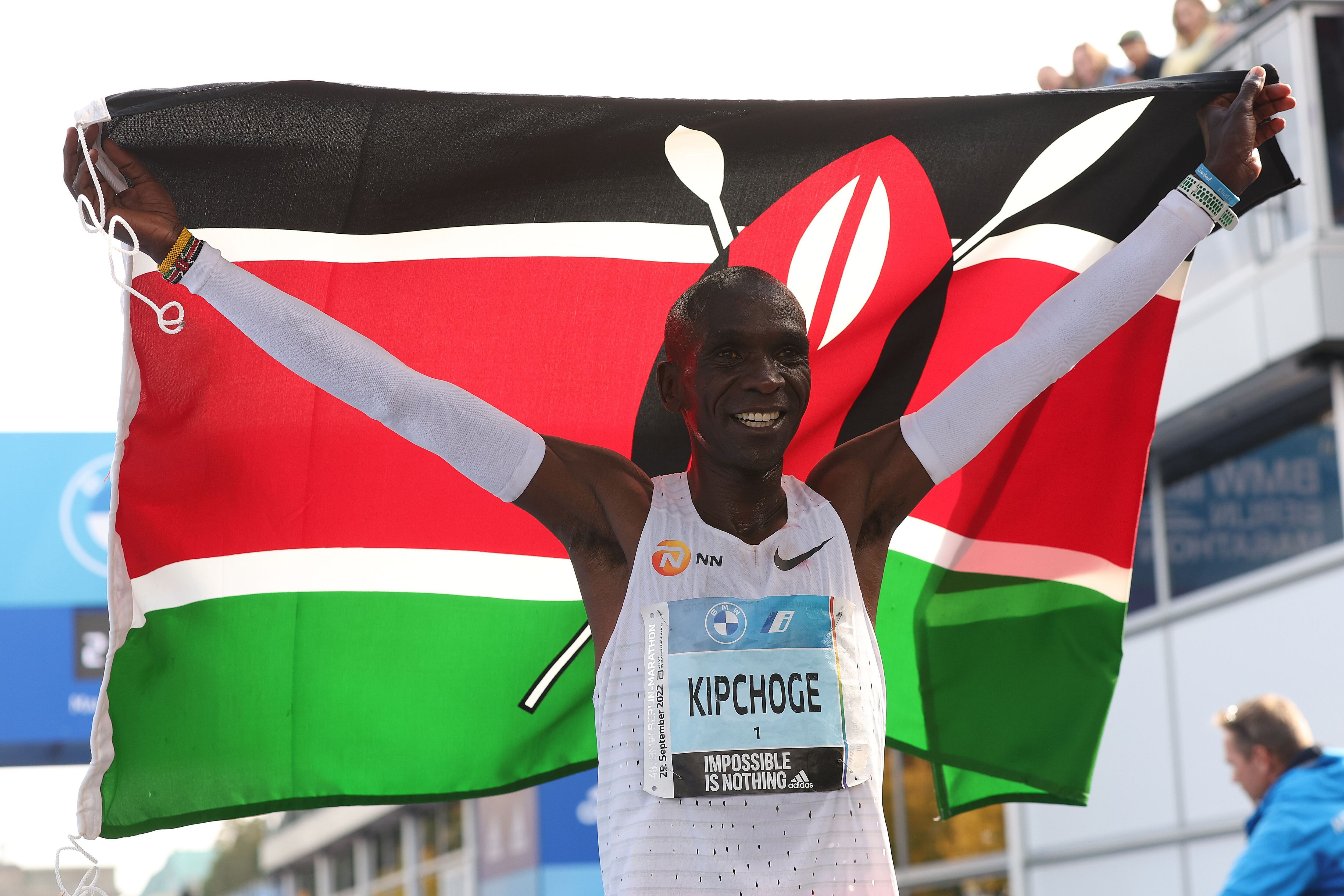 Eliud Kipchoge. (Photo by Alexander Hassenstein/Getty Images)