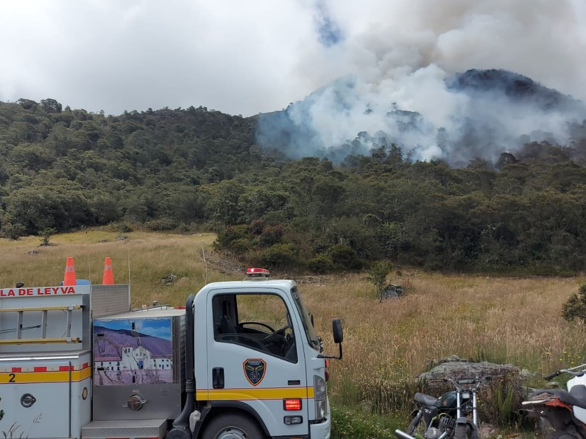 Más de 30 hectáreas han sido consumidas por un voraz incendio en Boyacá