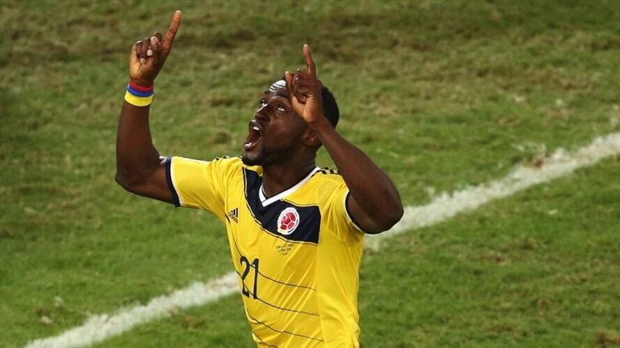Jackson Martínez en el Mundial de Brasil 2014. Foto: Getty Images/Warren Little