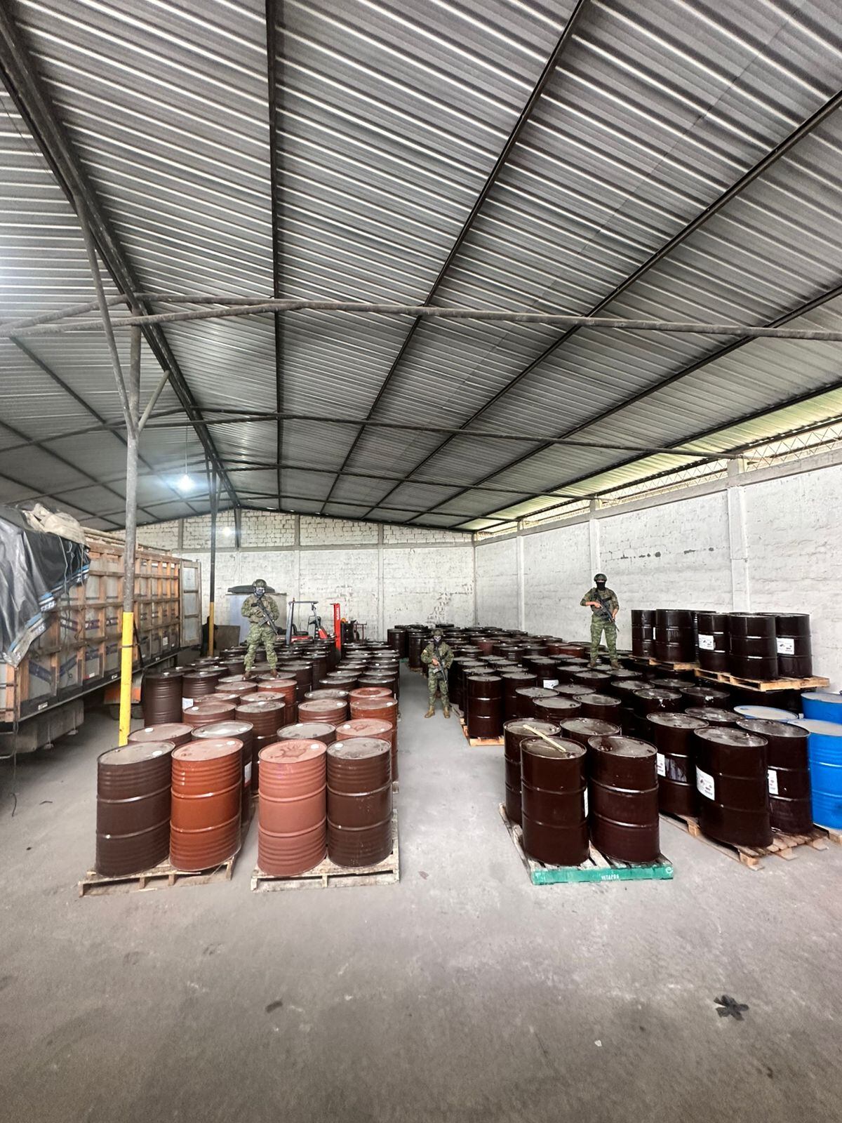 Operación de las autoridades en la Amazonía. Foto: cortesía Policía.