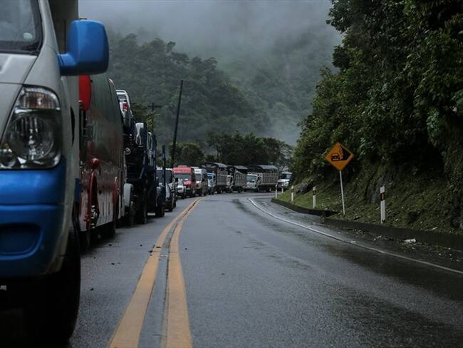 Transportadores presentan inconformidad por represo en la vía Bogotá-Villavicencio