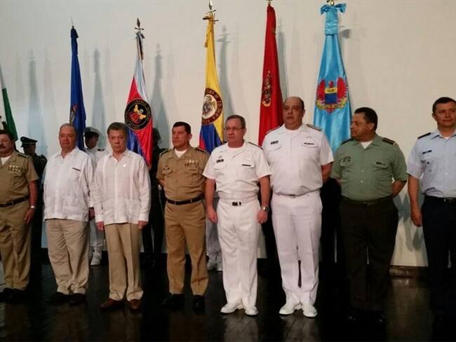 Confieren medalla por la paz a las Fuerzas Militares. Foto: Cortesía/ Fuerza Militares.