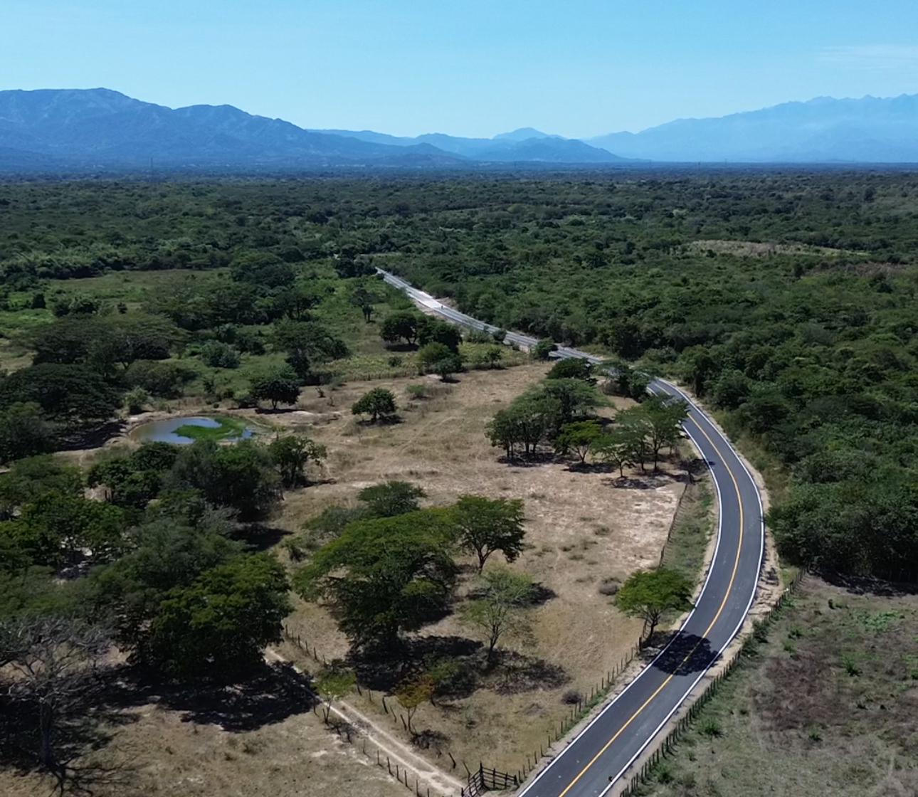 Tramo vial que enlaza a las comunidades de Monguí y Paraver. Foto: cortesía.