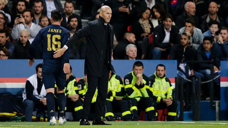 Según Zidane, ni Bale ni James están lesionados, pero tampoco disponibles. Foto: Getty Images