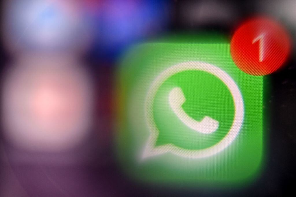imagen referencia del logo de Whatsapp. Foto de: AFP via Getty Images
