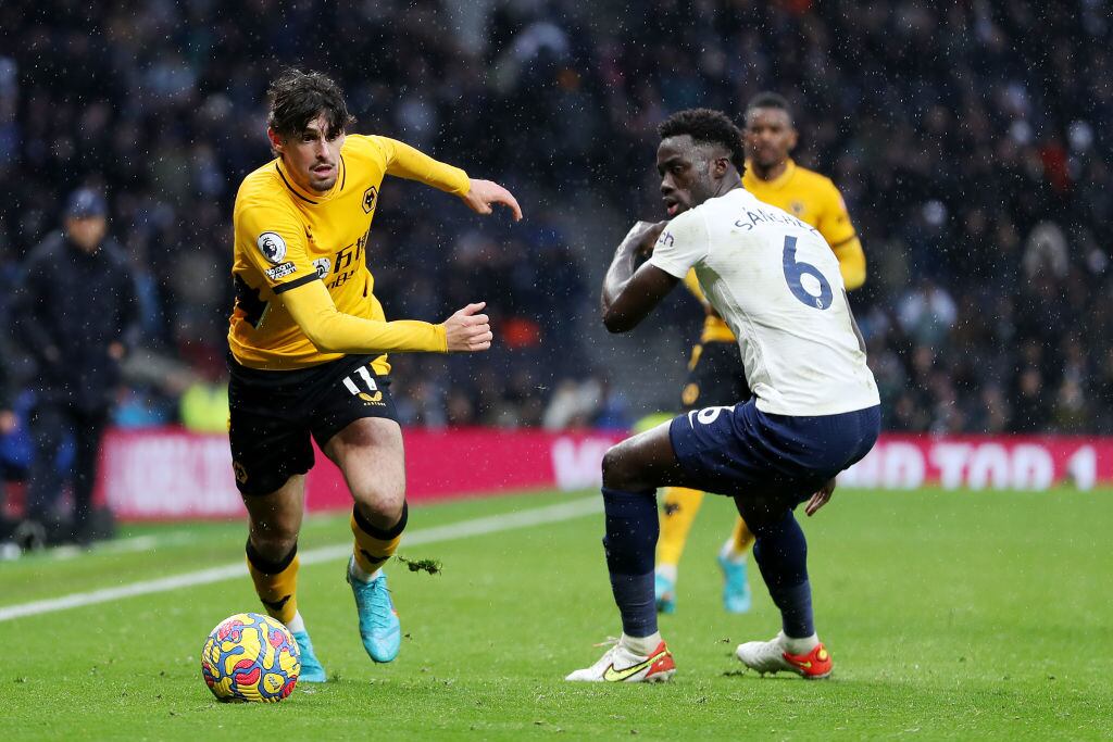 Davinson Sanchez del Tottenham en partido contra Wolverhampton (Photo by Jack Thomas - WWFC/Wolves via Getty Images)