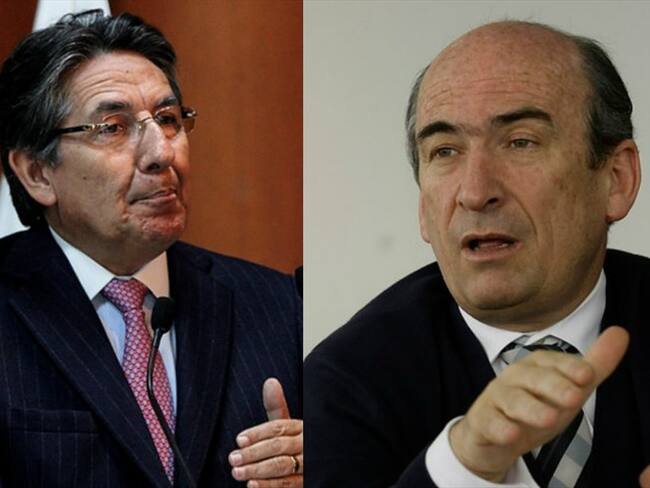 Néstor Humberto Martínez, fiscal general de la Nación, y Jorge Enrique Pizano. Foto: Colprensa