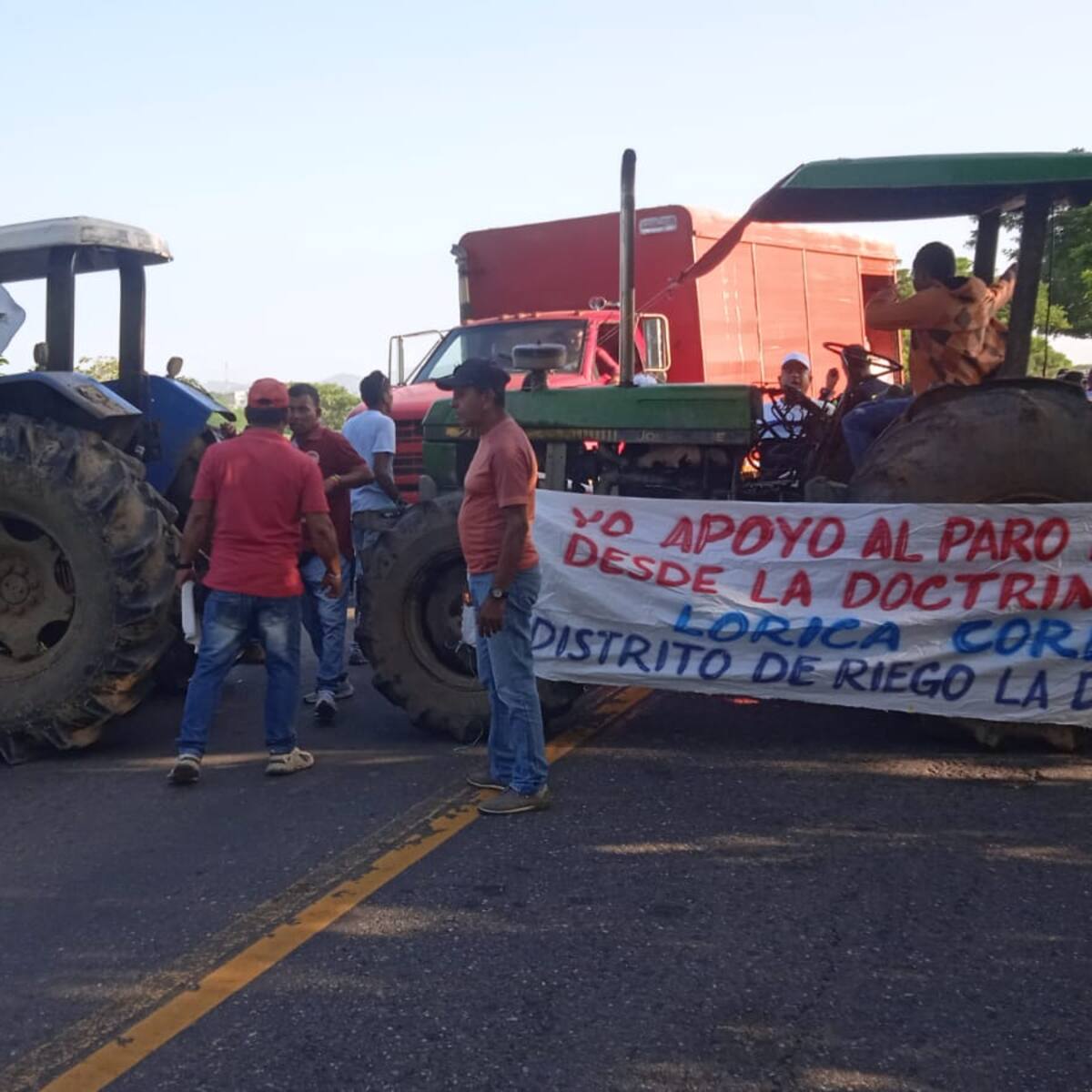 Así avanza el paro arrocero en los departamentos de Córdoba y Sucre: reportan varias vías bloqueadas