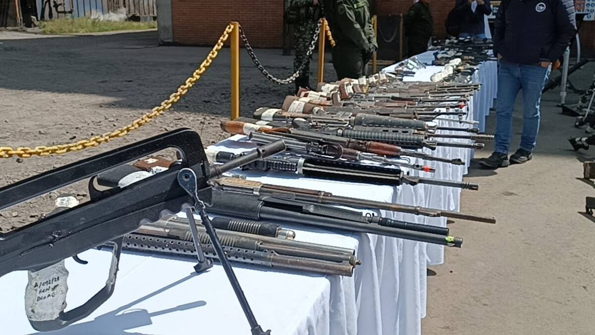 Más de 23.000 armas de fuego fueron destruidas en Boyacá