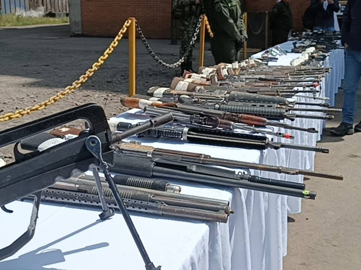 Más de 23.000 armas de fuego fueron destruidas en Boyacá