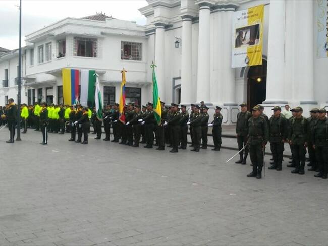 Policías de las zonas veredales. Foto: Cortesía Reinaldo Hoyos