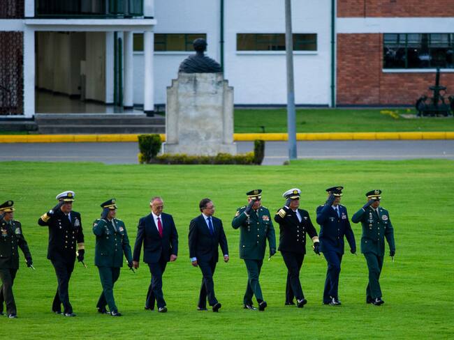 Generales de la fuerza pública colombiana. (Photo by: Chepa Beltran/Long Visual Press/Unniversal Images Group via Getty Images)