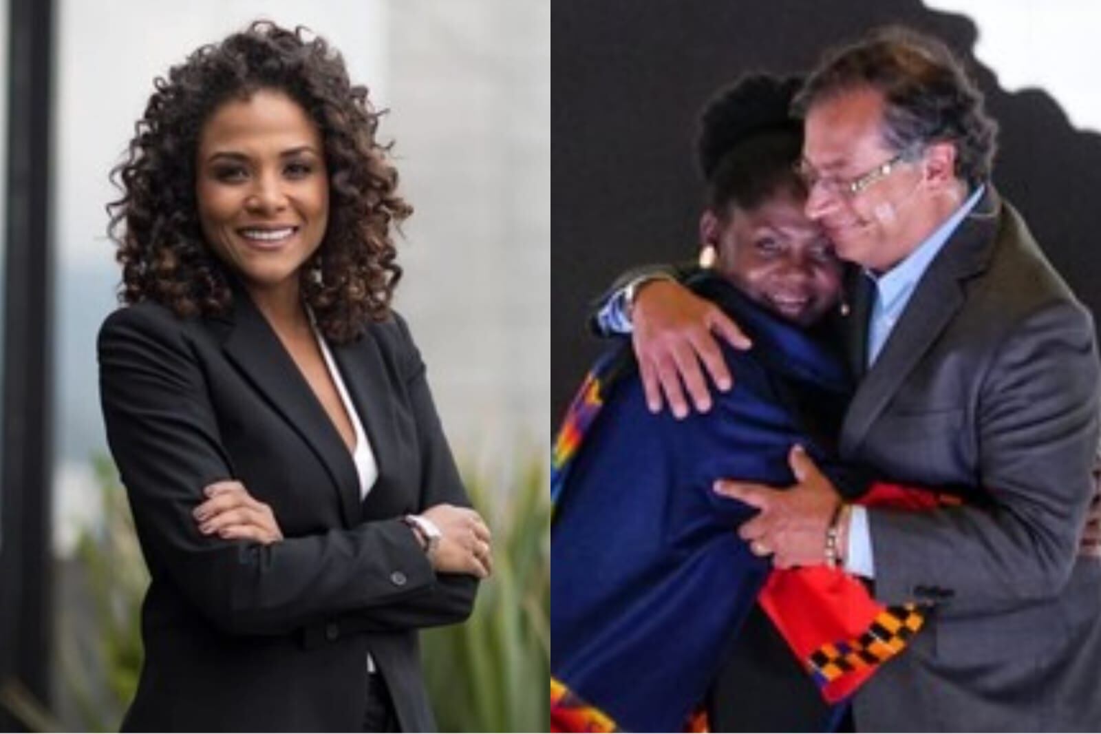 Mábel Lara, Francia Márquez y Gustavo Petro. Foto: Colprensa