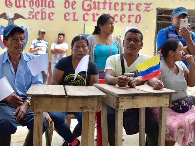 El general Jorge Herrera, comandante de la Brigada 29 del Ejército, respondió a las denuncias de la Defensoría del Pueblo. Foto: Defensoría