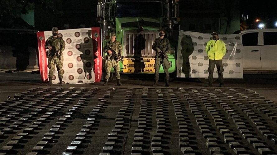 El hecho se presentó a la altura del kilómetro 17, en el municipio de Cimitarra, Santander. Foto: Cortesía Ejército Nacional