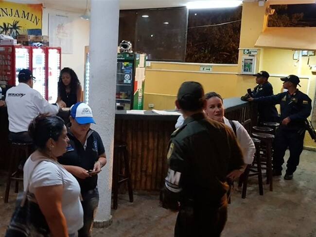 Sellado el Hostal Benjamin en Taganga. Foto: Alcaldía