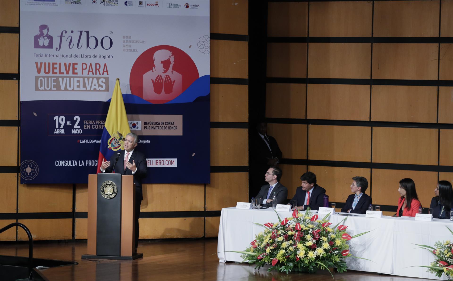 Feria del Libro de Bogotá de 2022: este martes regresó a la presencialidad. Foto: EFE
