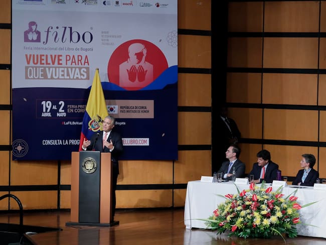 Feria del Libro de Bogotá de 2022: este martes regresó a la presencialidad. Foto: EFE