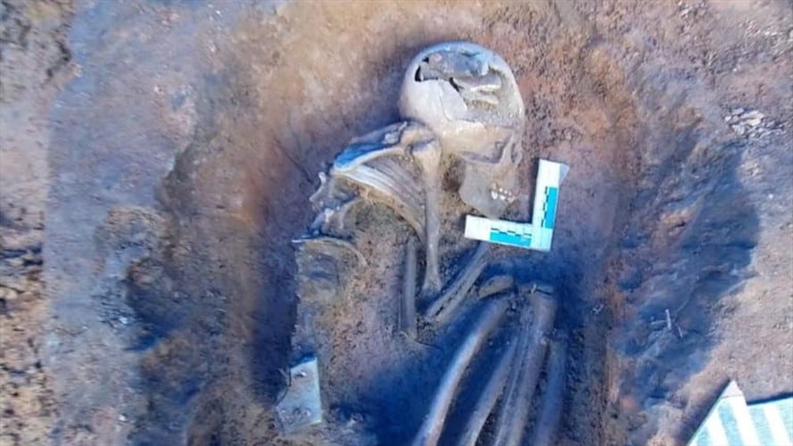 Tumba muisca hallada en Usme. Foto: Cortesía Instituto de Desarrollo Urbano.