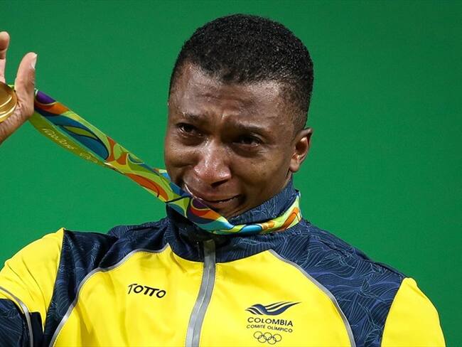 Óscar Figueroa, medallista olímpico en pesas. Foto: Agencia EFE
