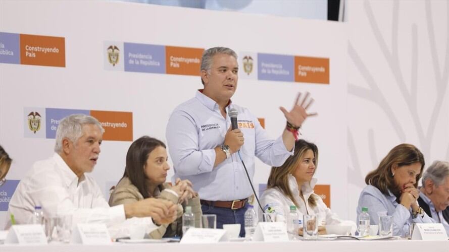 A los responsables de estos crímenes los vamos a llevar a la justicia y los vamos a doblegar: Iván Duque . Foto: Foto: Presidencia