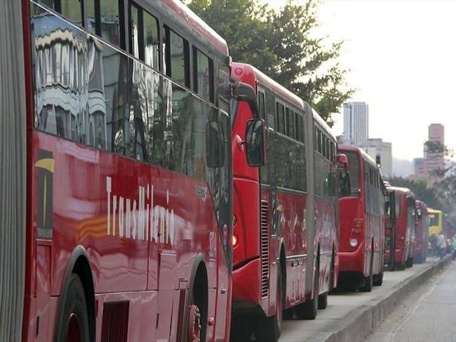 Servicio de transporte TransMilenio. Foto: Colprensa