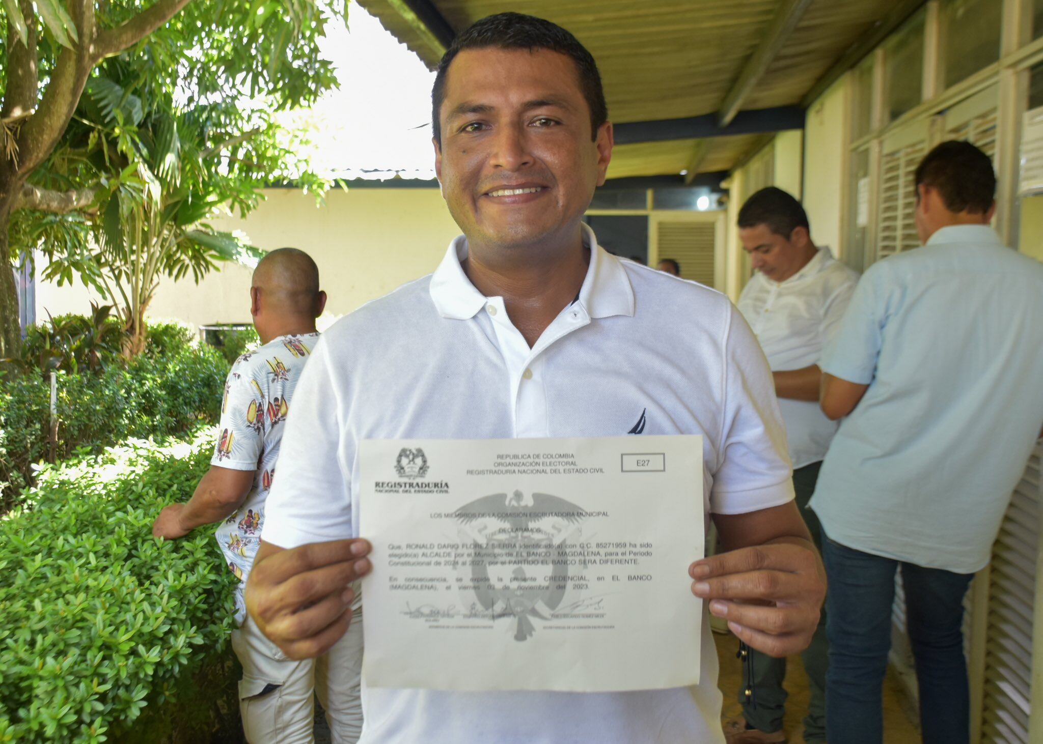 Alcalde del municipio de El Banco, Ronald Flórez Sierra// Foto: cuenta de X del mandatario