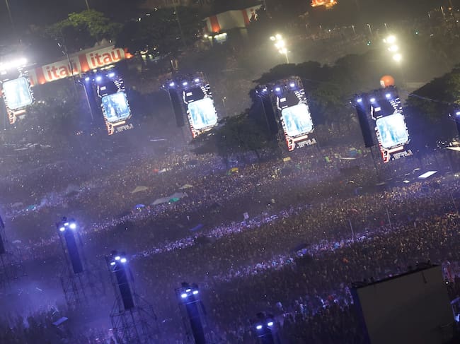 Concierto de Madonna en la playa de Copacabana en Río de Janeiro (Brasil). EFE/ Antonio Lacerda