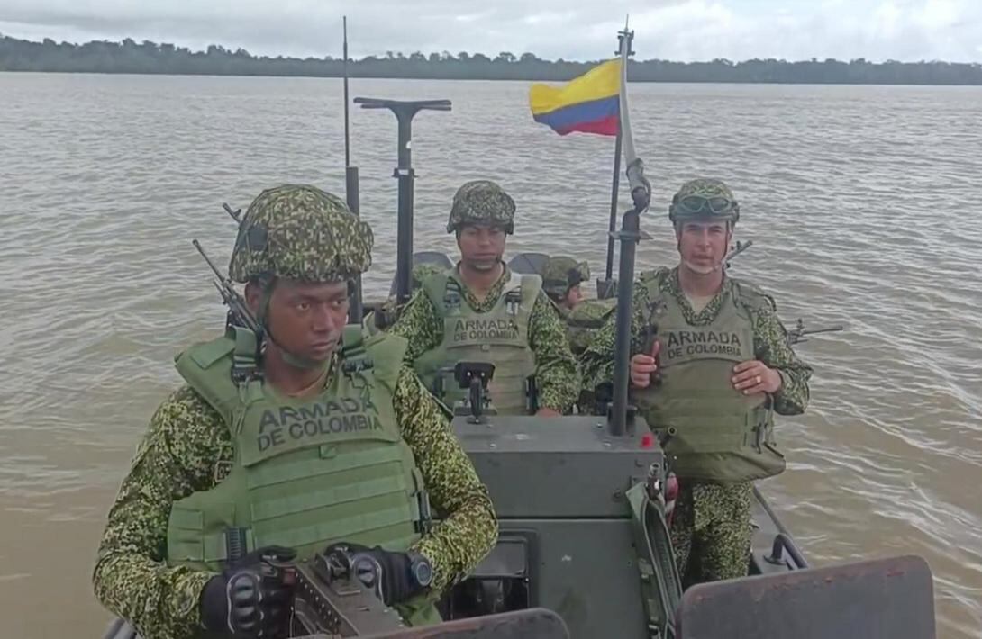 Armada de Colombia intensifica operaciones en el departamento del Chocó. Foto: Fuerzas militares de Colombia