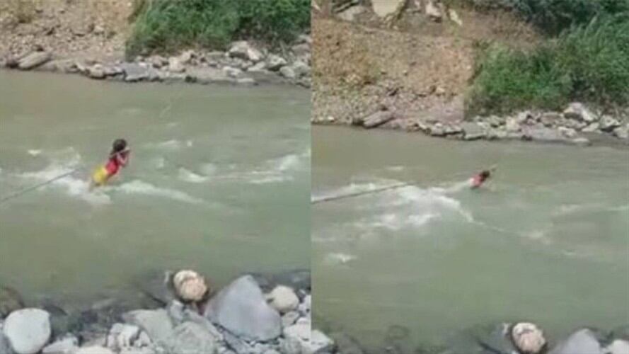 Niña indígena de Pueblo Rico, Risaralda. Foto: Captura de video.