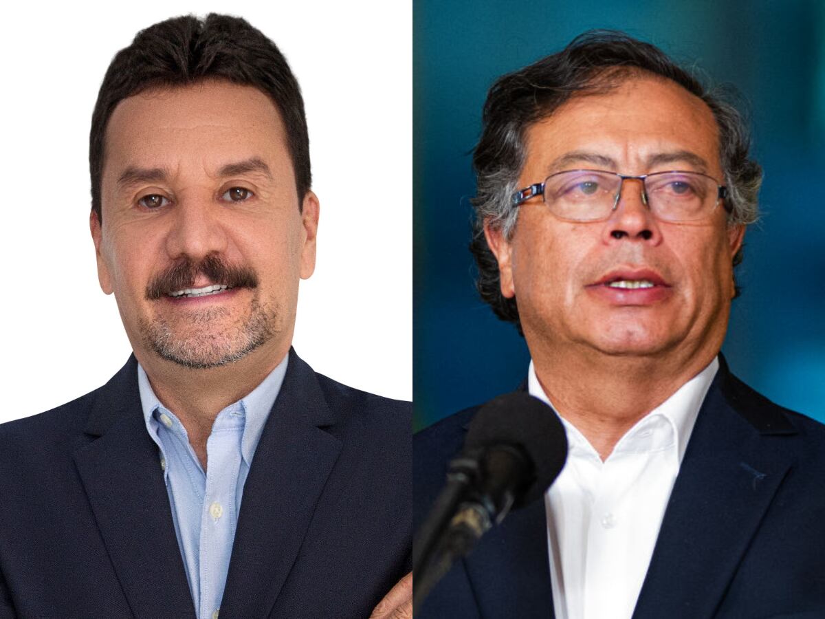 John Marulanda y Gustavo Petro. Foto: ACORE / Sebastián Barros (Getty Images)