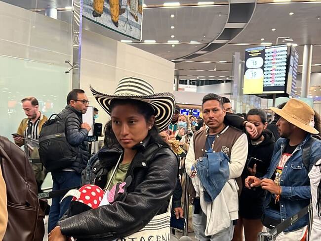 Migración Colombia, Aeropuerto El Dorado. Foto: W Radio.