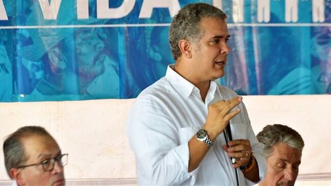 Duque reitera que hay especulaciones sobre paquete de reactivación económica. Foto: Colprensa