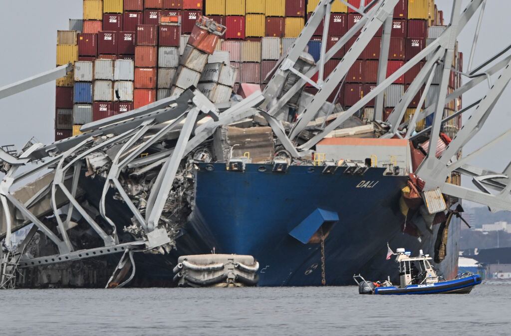 Colapso puerto de Baltimore. (Foto: Ricky Carioti/The Washington Post via Getty Images)