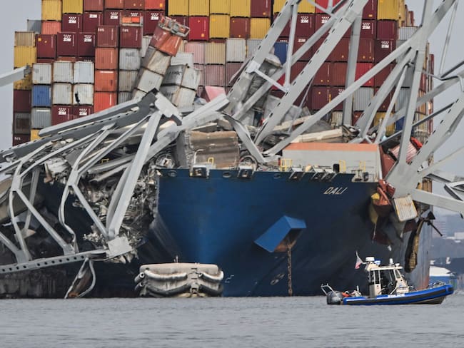 Colapso puerto Baltimore. (Foto: Ricky Carioti/The Washington Post via Getty Images)