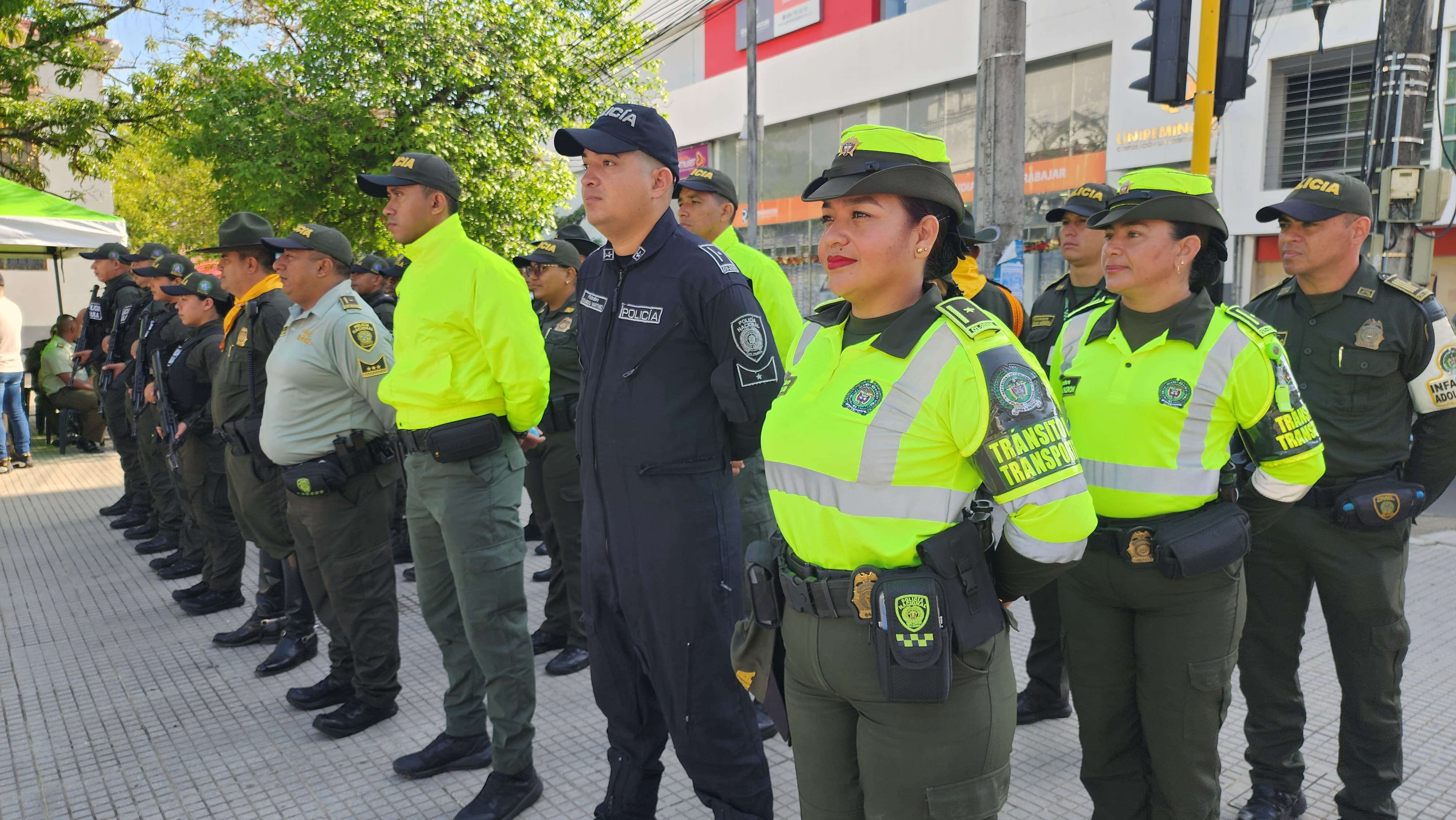  Refuerzan seguridad por Feria de la Ganadería en Montería. Foto: Policía.