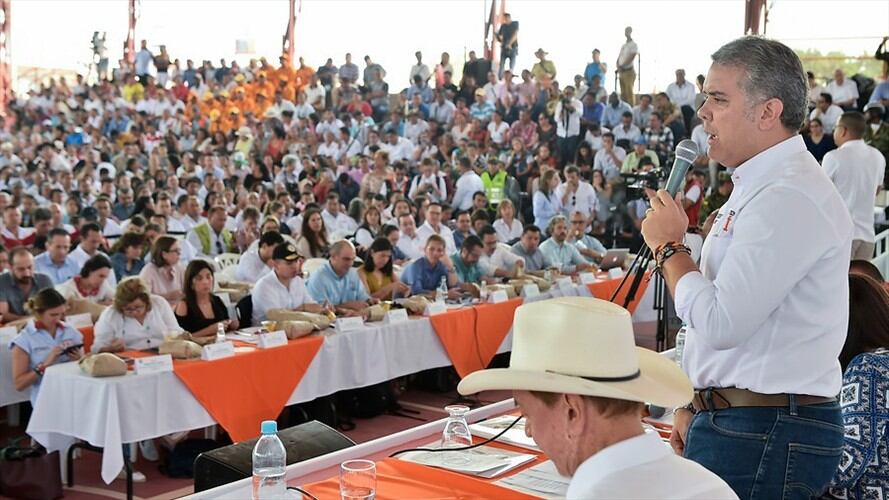 El presidente de la República, Iván Duque y su vicepresidenta, Marta Lucía Ramírez, dará apertura oficial a la conmemoración de los 200 años de la gesta emancipadora. Foto: Colprensa