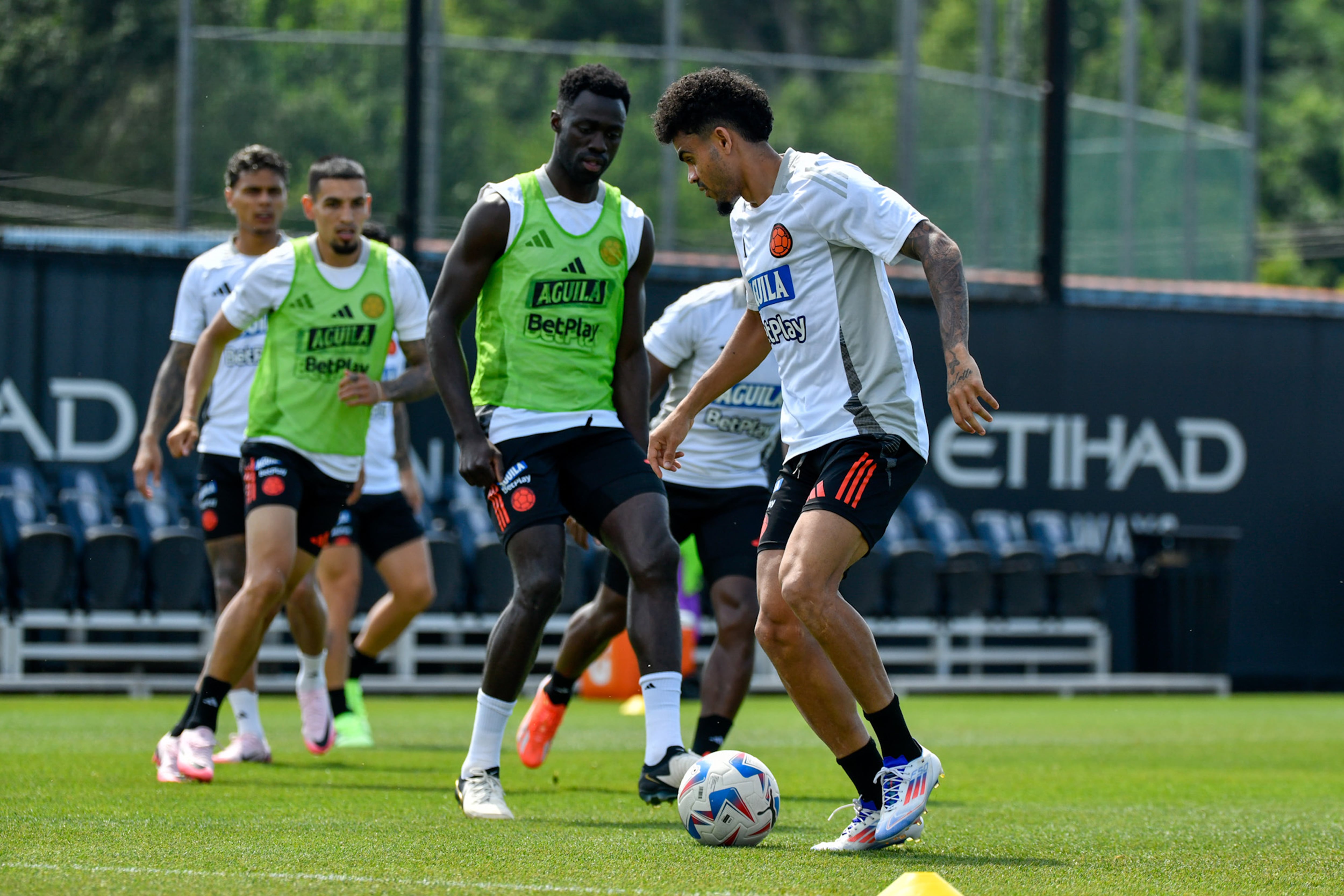 Entrenamiento Selección Colombia en la Copa América 2024. Foto: EFE/ Federación Colombiana de Fútbol