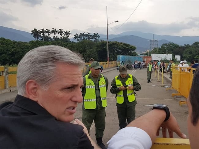 El representantes de EE.UU. visitó la frontera de Venezuela con Cúcuta . Foto: Cancillería