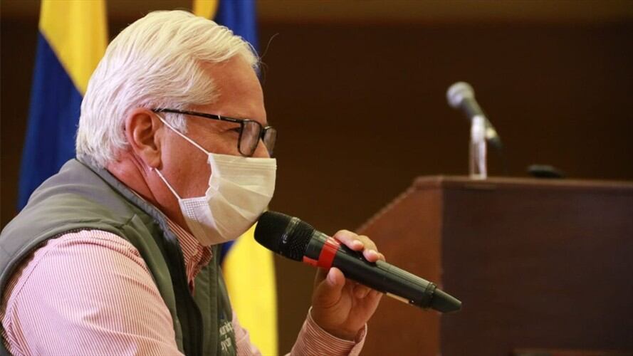 Juan Carlos López Castrillón le pidió al Gobierno Nacional que haga respetar el contrato y a los habitantes de la región . Foto: Alcaldía de Popayán