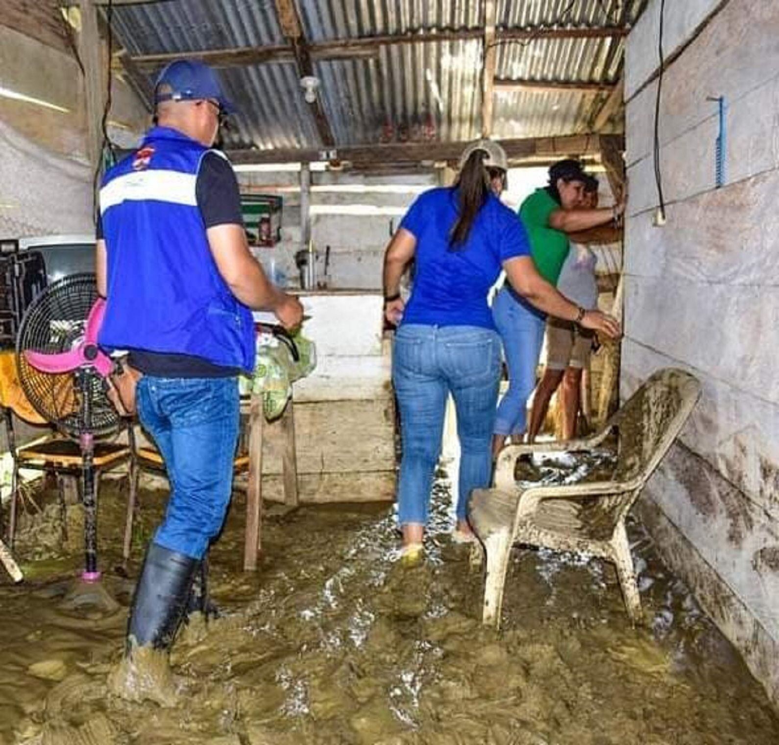 Elevan a roja la alerta por deslizamientos de tierra en Puerto Escondido, Córdoba. Foto: Cortesía Puerto Escondido