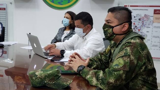 La consejera presidencial para los Derechos Humanos, Nancy Patricia Gutiérrez, visitó el departamento para hablar de la situación en Argelia . Foto: Presidencia
