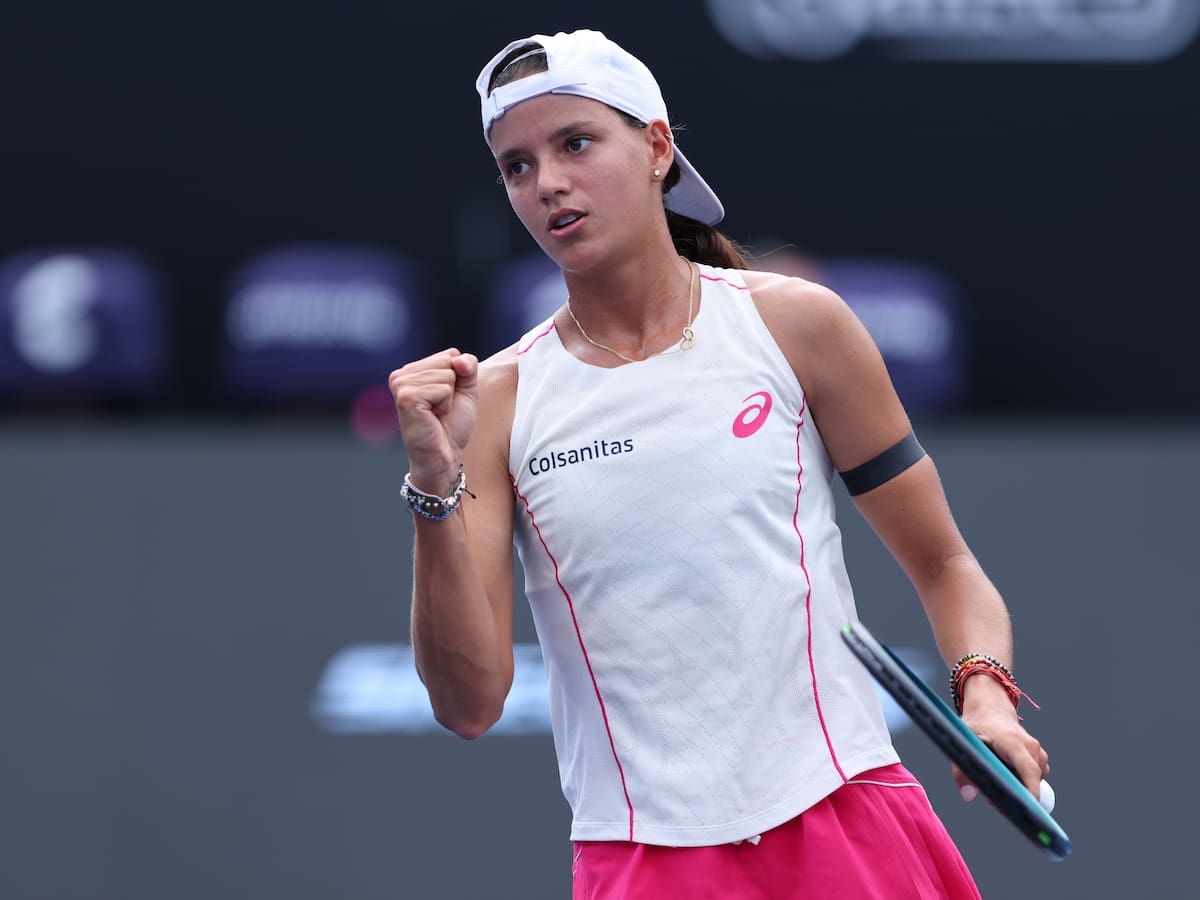 Emiliana Arango derrotó a Storm Hunter y pasó a cuartos de final del WTA 500 de Guadalajara