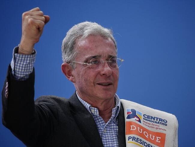 Expresidente de Colombia Álvaro Uribe Vélez. Foto: Colprensa - Luisa González