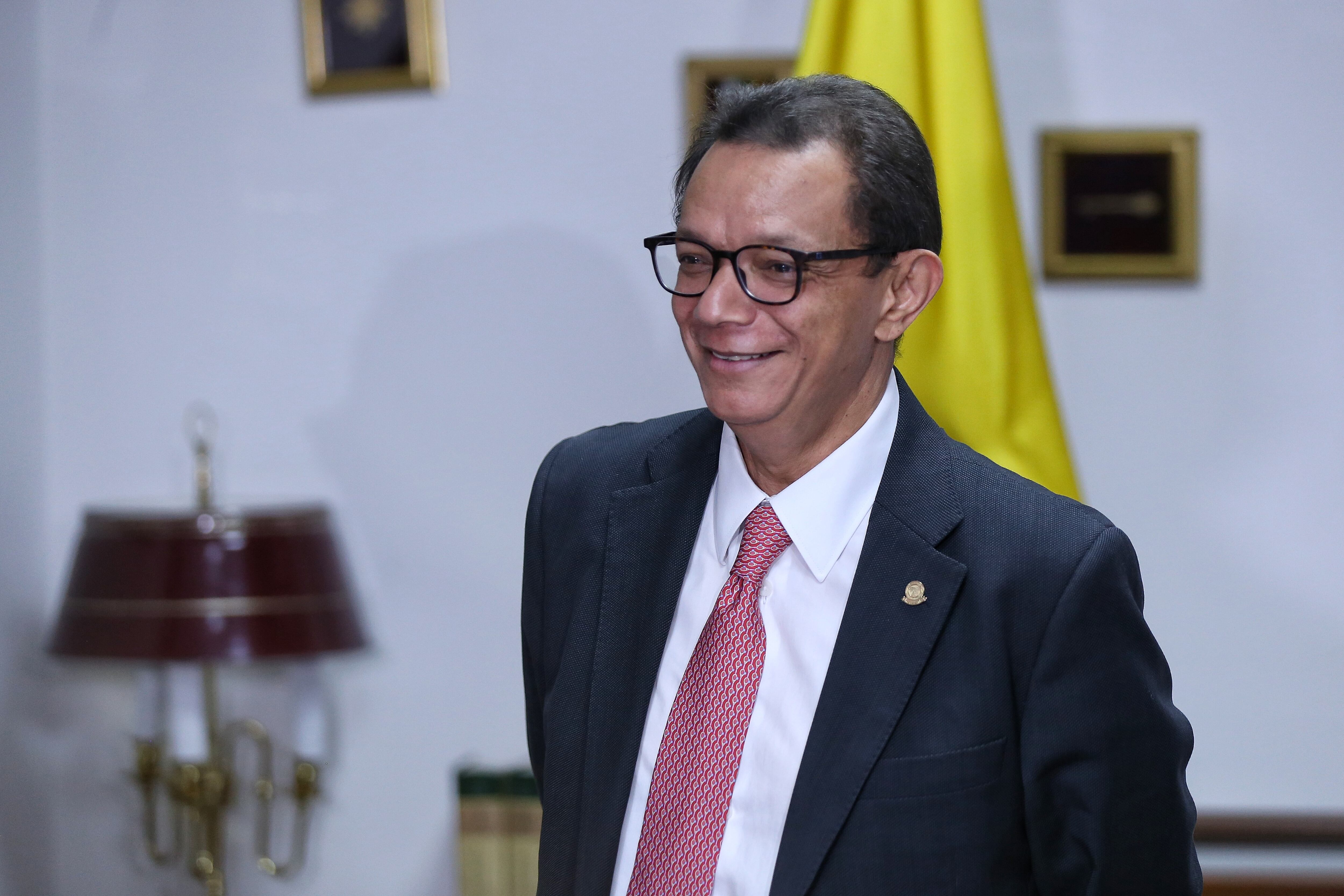 Bogotá. Marzo 12 de 2020. Rueda de prensa nuevo Presidente Jorge Luis Quiroz Alemán y Vicepresidente Luis Antonio Hernández Barbosa de la corte suprema de justicia. (Colprensa - Camila Díaz)